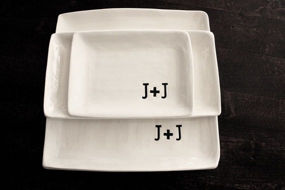 Set of 3 serving platters