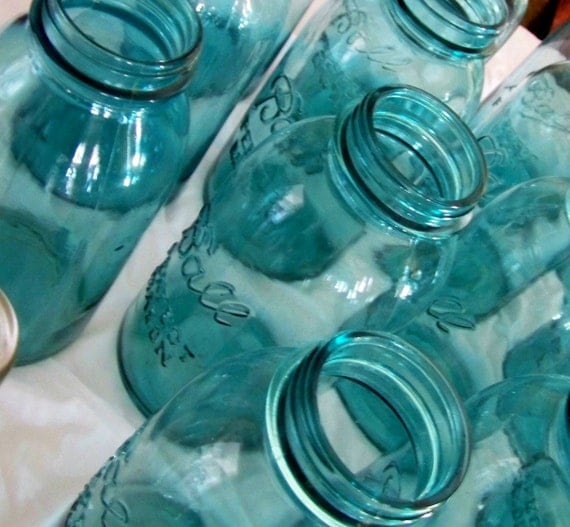 Old Blue Jar Ball Mason Quart - One Jar