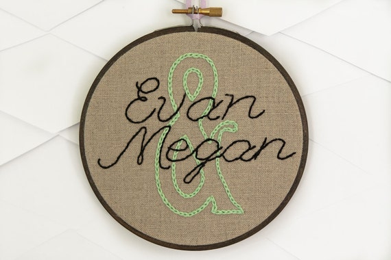 Personalized Name Embroidery Home Decor