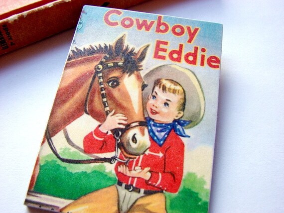 Big Pin Brooch Cowboy Eddie  Paper and Chipboard by mimiandlucy
