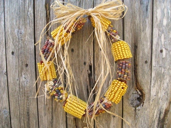Indian Corn fall Wreath, 