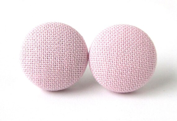 Lilac stud earrings pink light powder lavender by KooKooCraft