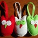 Owl Christmas Ornaments- Set of 3