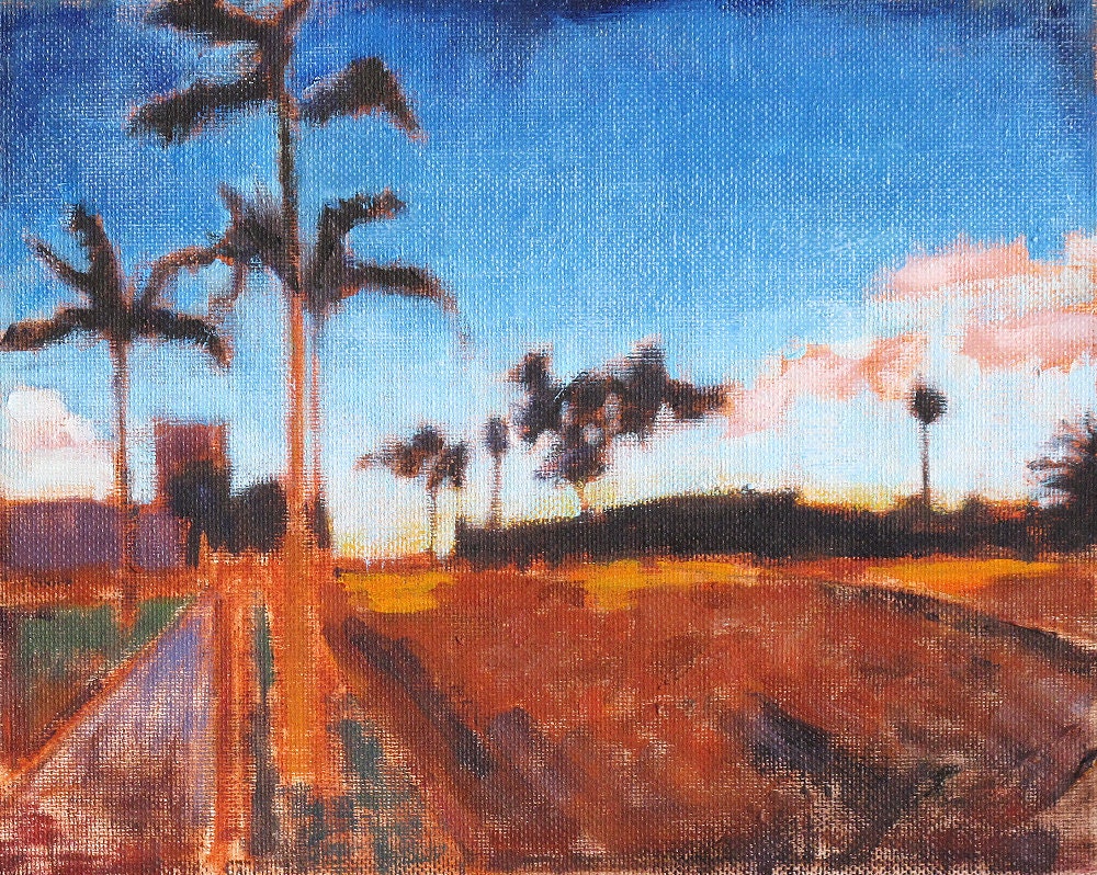 San Diego Urban Landscape Painting