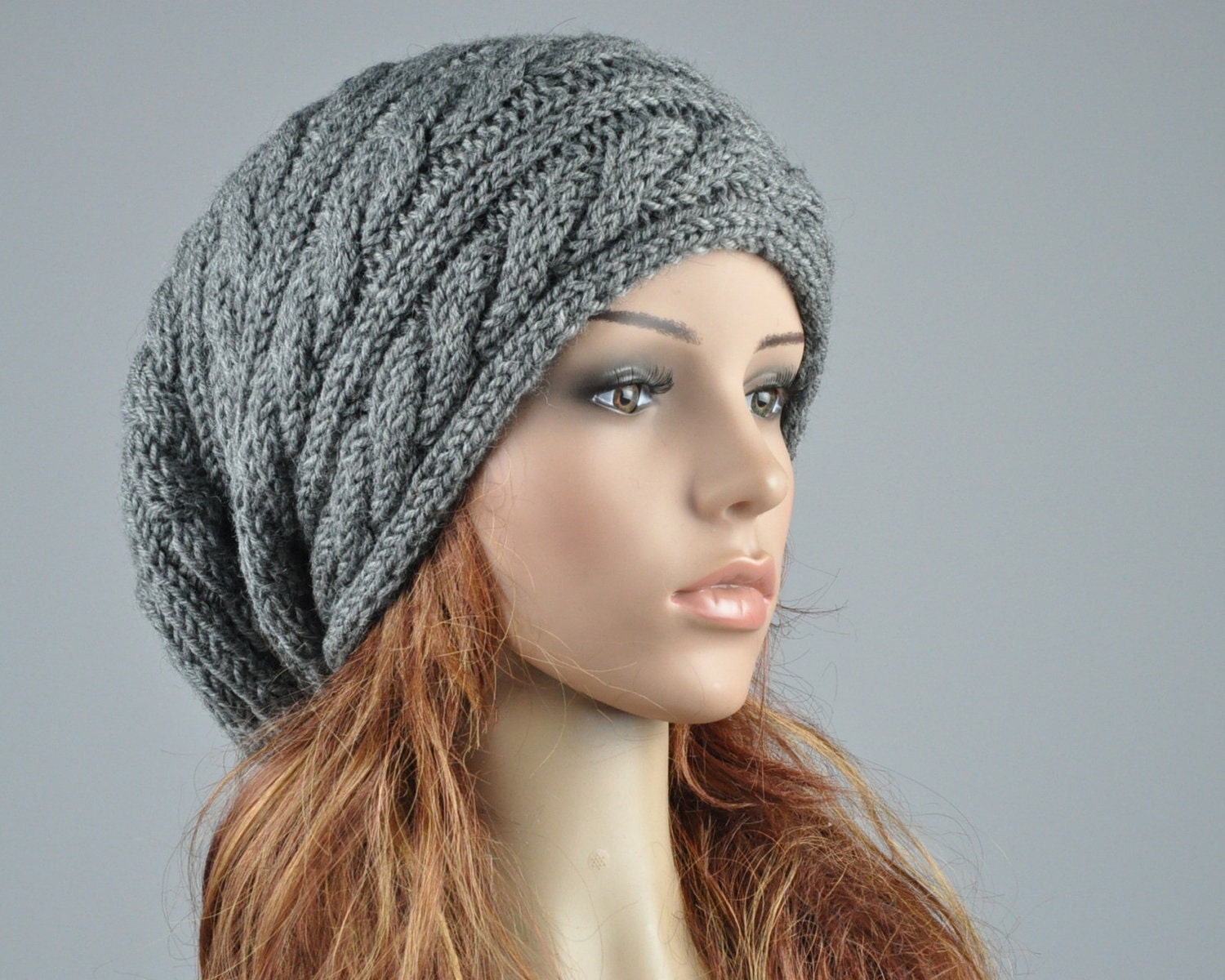 Crochet Pattern Womens Spiral Ribbed Hat Pattern With Flower Trim