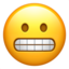 grimacing grimacing